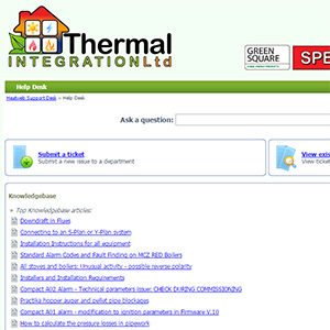 Thermal Integration help desk